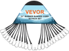 VEVOR 50 Piece Flat Bungee Cord, 19.8 mm Heavy Duty Bungee Straps with Steel S-Hooks, 31" Elastic Bungee Rope for Cargo, Tarps, Trucks and Tent, Black