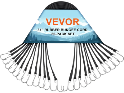 Vevor Flat Bungee Cord Set Heavy-Duty 31
