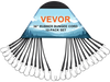 VEVOR 10 Piece Flat Bungee Cord, 20 mm Heavy Duty Bungee Straps with Steel S-Hooks, 36" Elastic Bungee Rope for Cargo, Tarps, Trucks and Tent, Black