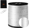 VEVOR Polyester Pull Tape, 3/4" x 528' Mule Tape Flat Rope, 2500 lbf Tensile Capacity, Printed Webbing Cable Pulling Tape for Packaging, Gardening, Commercial Electrical, Conduit Work, White