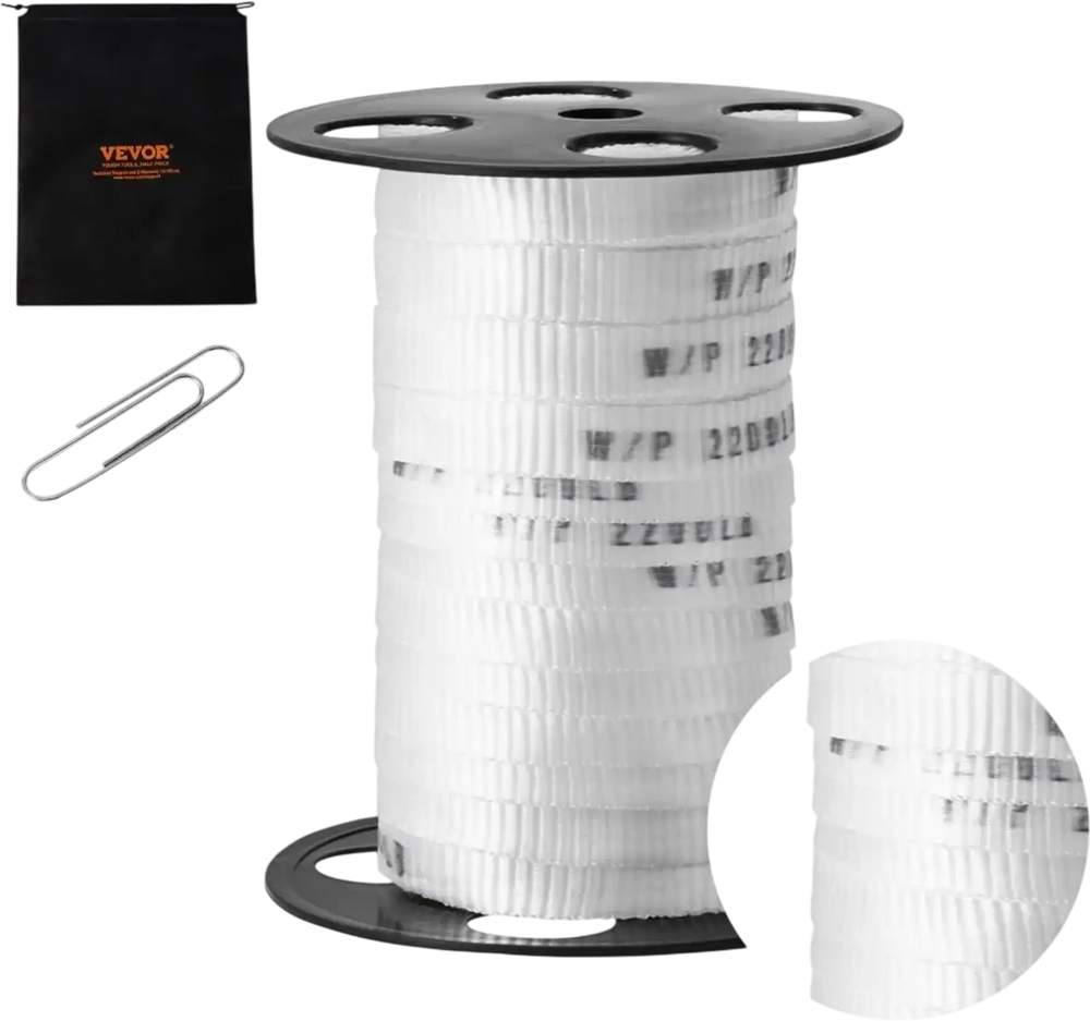 VEVOR Polyester Pulling Tape Mule Tape 5/8" x 108' 2200 lbf Tensile Capacity