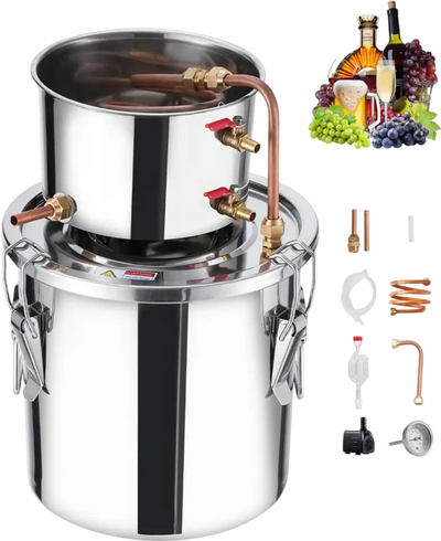 Vevor Alcohol Still 3 Gal Stainless Steel Distiller Kit New
