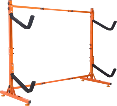 Vevor Kayak Storage Rack Freestanding Adjustable 2-Kayak Stand New