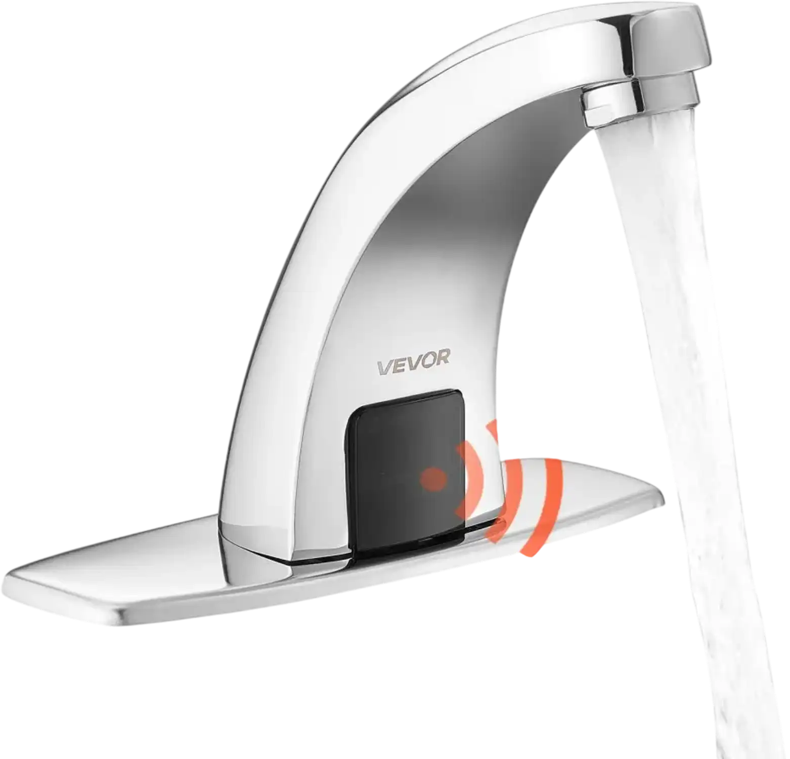 Vevor Faucet Touchless Bathroom Sink Motion Sensor Chrome Plated 9/16