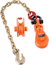 VEVOR 2 Ton Snatch Block with G80 Chain, Swivel Shackle, 3" Sheave for 3/8" Wire Rope, Snatch Block Pulley for Towing and Recovery Applications on Flatbed Tow Truck Rollback Wrecker Car Carrier Cable