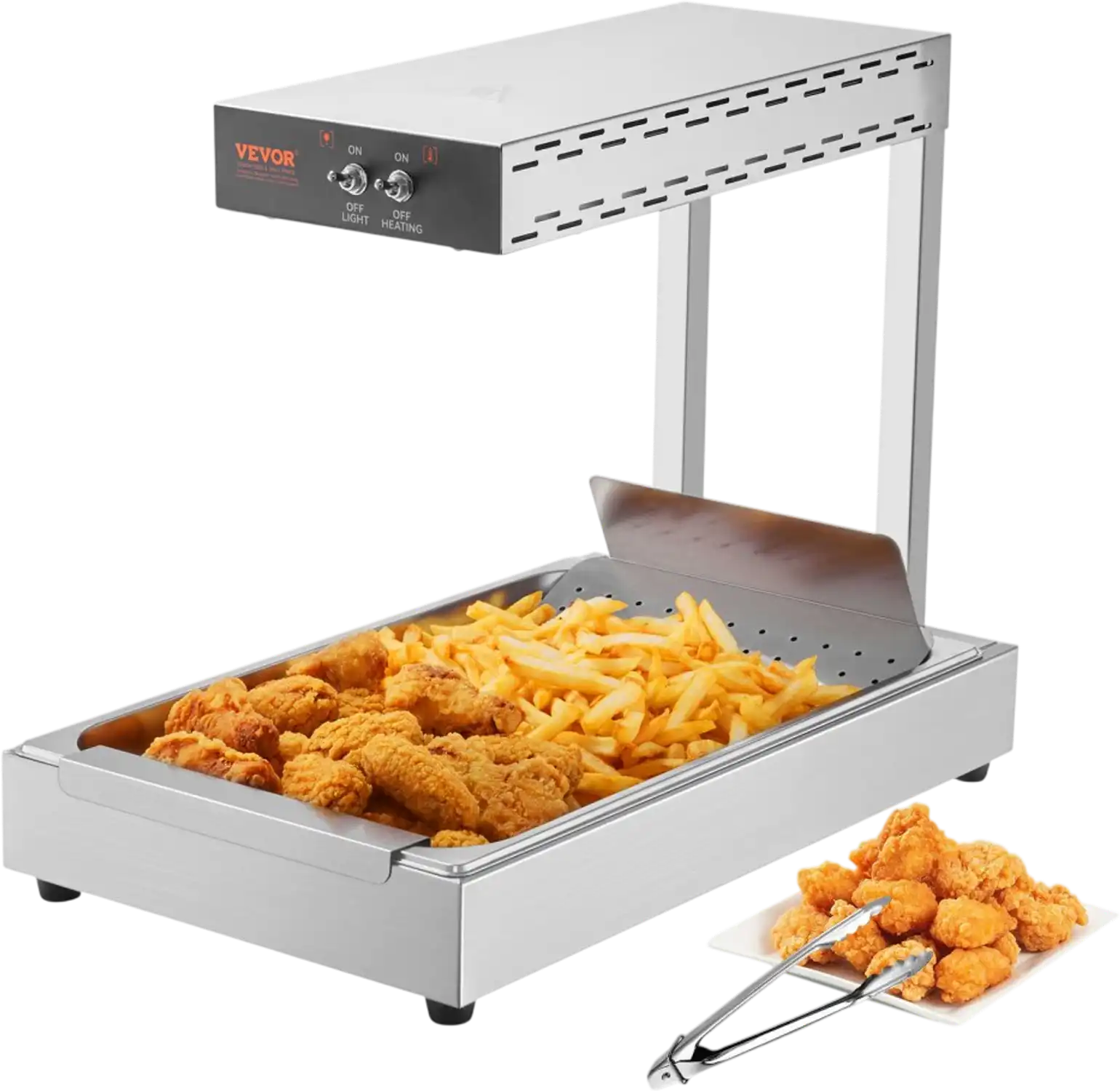Vevor French Fry Warmer Commercial Food Heating Lamp New