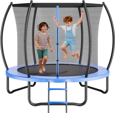 Vevor Trampoline 8' Outdoor Recreational with Enclosure Net New