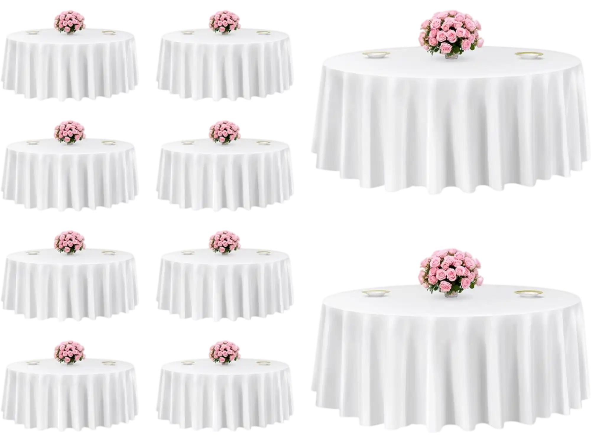 Vevor Tablecloth White Round 120