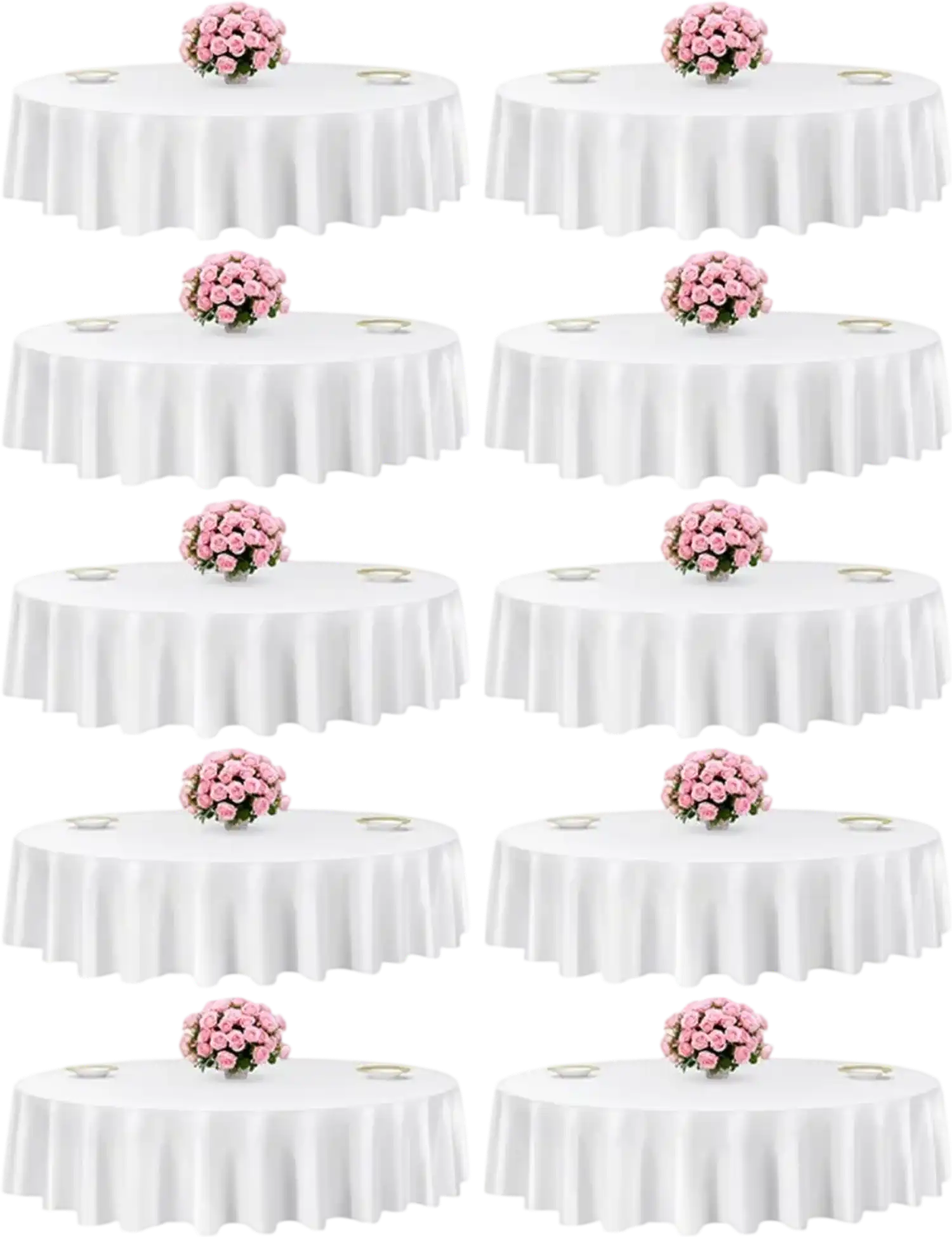 Vevor Tablecloths White Round 90