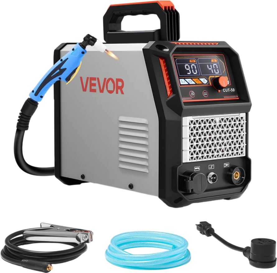 Vevor Plasma Cutter 50A IGBT Inverter with 2T/4T Function 110/220V New