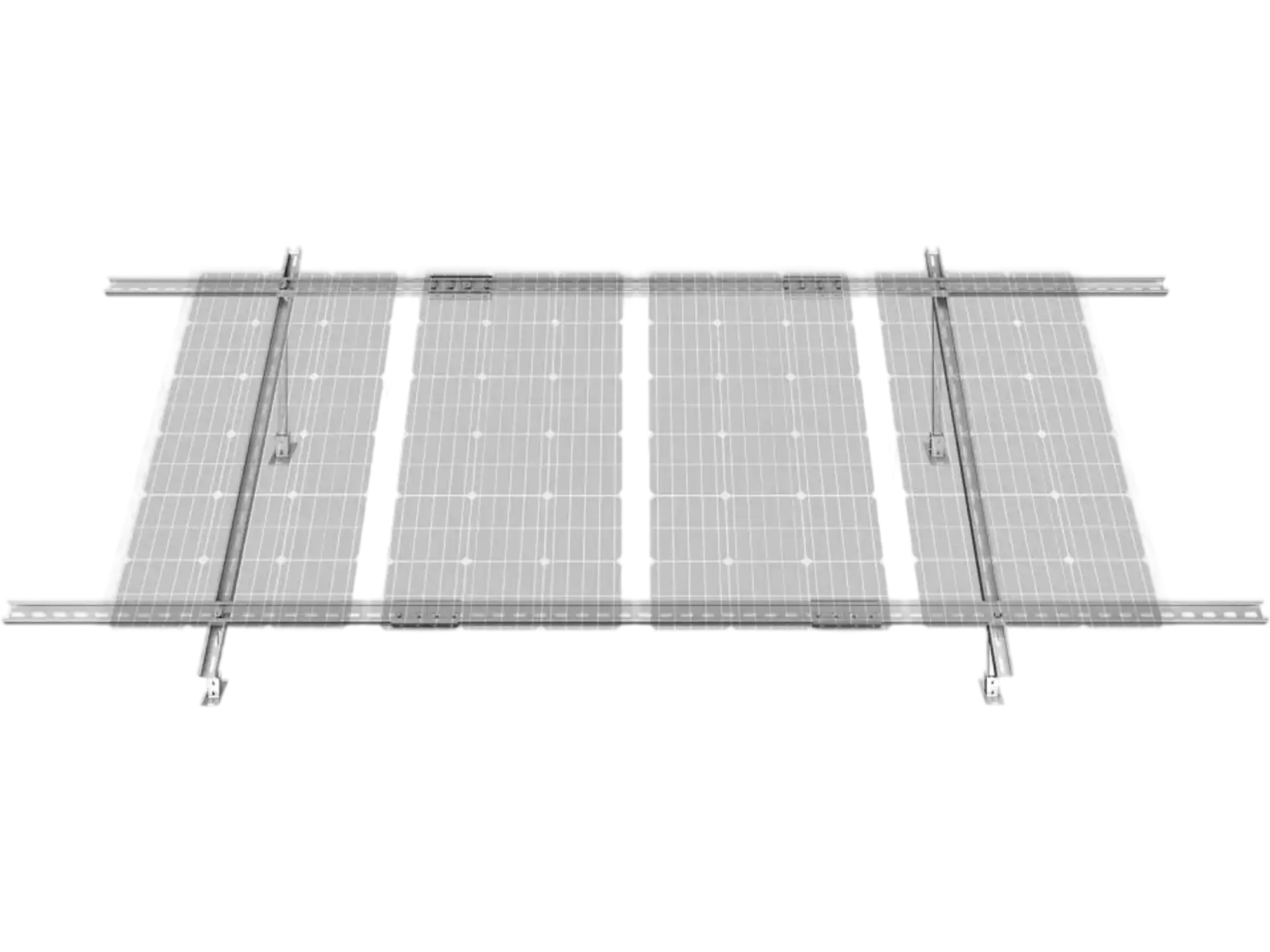 Vevor Solar Panel Mounting Brackets Adjustable 30°-60° Multi-Piece Ground Mount Stand New