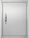 VEVOR BBQ Access Door, 16W x 22H Inch Single Outdoor Kitchen Door, Stainless Steel Flush Mount Door, Wall Vertical Door with Handle, for BBQ Island, Grilling Station, Outside Cabinet