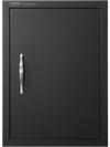VEVOR BBQ Access Door, 16W x 22H Inch Single Outdoor Kitchen Door, Cold Plate Flush Mount Door, Wall Vertical Door with Handle, for BBQ Island, Grilling Station, Outside Cabinet