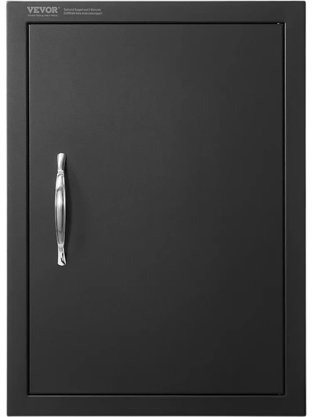 VEVOR BBQ Access Door, 16W x 22H Inch Single Outdoor Kitchen Door, Cold Plate Flush Mount Door, Wall Vertical Door with Handle, for BBQ Island, Grilling Station, Outside Cabinet