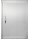 VEVOR BBQ Access Door, 18W x 24H Inch Single Outdoor Kitchen Door, Stainless Steel Flush Mount Door, Wall Vertical Door with Handle, for BBQ Island, Grilling Station, Outside Cabinet