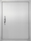 VEVOR BBQ Access Door, 20W x 27H Inch Single Outdoor Kitchen Door, Stainless Steel Flush Mount Door, Wall Vertical Door with Handle, for BBQ Island, Grilling Station, Outside Cabinet