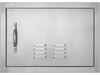 VEVOR BBQ Access Door, 20W x 14H Inch Single Outdoor Kitchen Door, Stainless Steel Flush Mount Door, Wall Vertical Door with Handle and vents, for BBQ Island, Grilling Station, Outside Cabinet