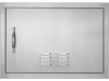 VEVOR BBQ Access Door, 24W x 17H Inch Single Outdoor Kitchen Door, Stainless Steel Flush Mount Door, Wall Vertical Door with Handle and vents, for BBQ Island, Grilling Station, Outside Cabinet