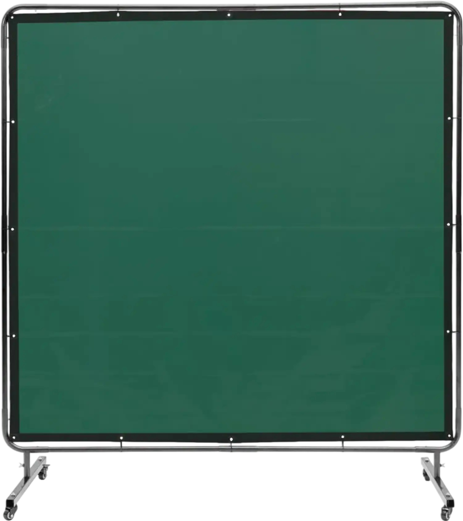 Vevor Welding Screen 6' x 6' Flame-Resistant Vinyl with Wheels Green New
