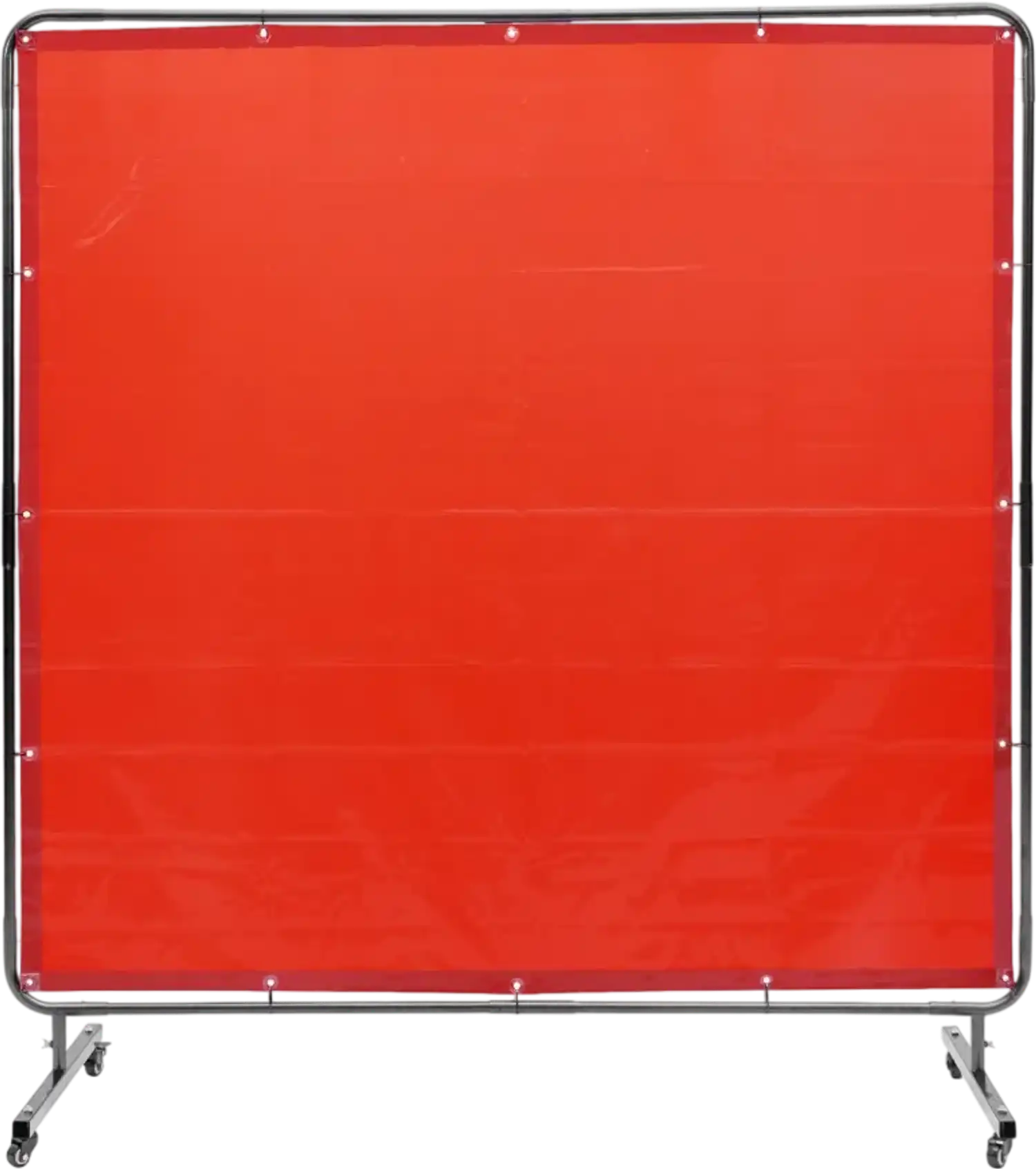 Vevor Welding Screen 6' x 6' Flame-Resistant Mobile Welding Curtain with Frame Red New