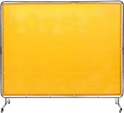 Vevor Welding Screen 6' x 8' Flame-Resistant Vinyl Curtain with Frame and Wheels New