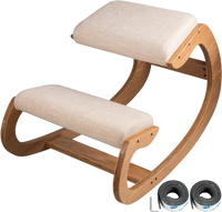 VEVOR Ergonomic Kneeling Chair Heavy Duty Better Posture Kneeling Stool Office Chair Home for Body Shaping Relieveing Stress Meditation Desk Computer Kneeling Stool Chair