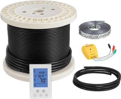 Vevor Floor Heat Cable 100 sq. ft. 120V Underfloor Heating Kit New