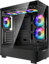 VEVOR PC Gaming Case, Mid-Tower, Computer Case with High-Airflow Tempered Glass Panel, Dust Filter, 6 x 120 mm PWM ARGB Fans, Easy Cable Management, for GPU up to 410 mm in Length, for ATX/M-ATX/ITX