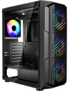 VEVOR PC Gaming Case, Mid-Tower, Computer Case with High-Airflow Tempered Glass Panel, Dust Filter, 4 x 120 mm ARGB Fans, Easy Cable Management, for GPU up to 320 mm in Length, for ATX / M-ATX / ITX