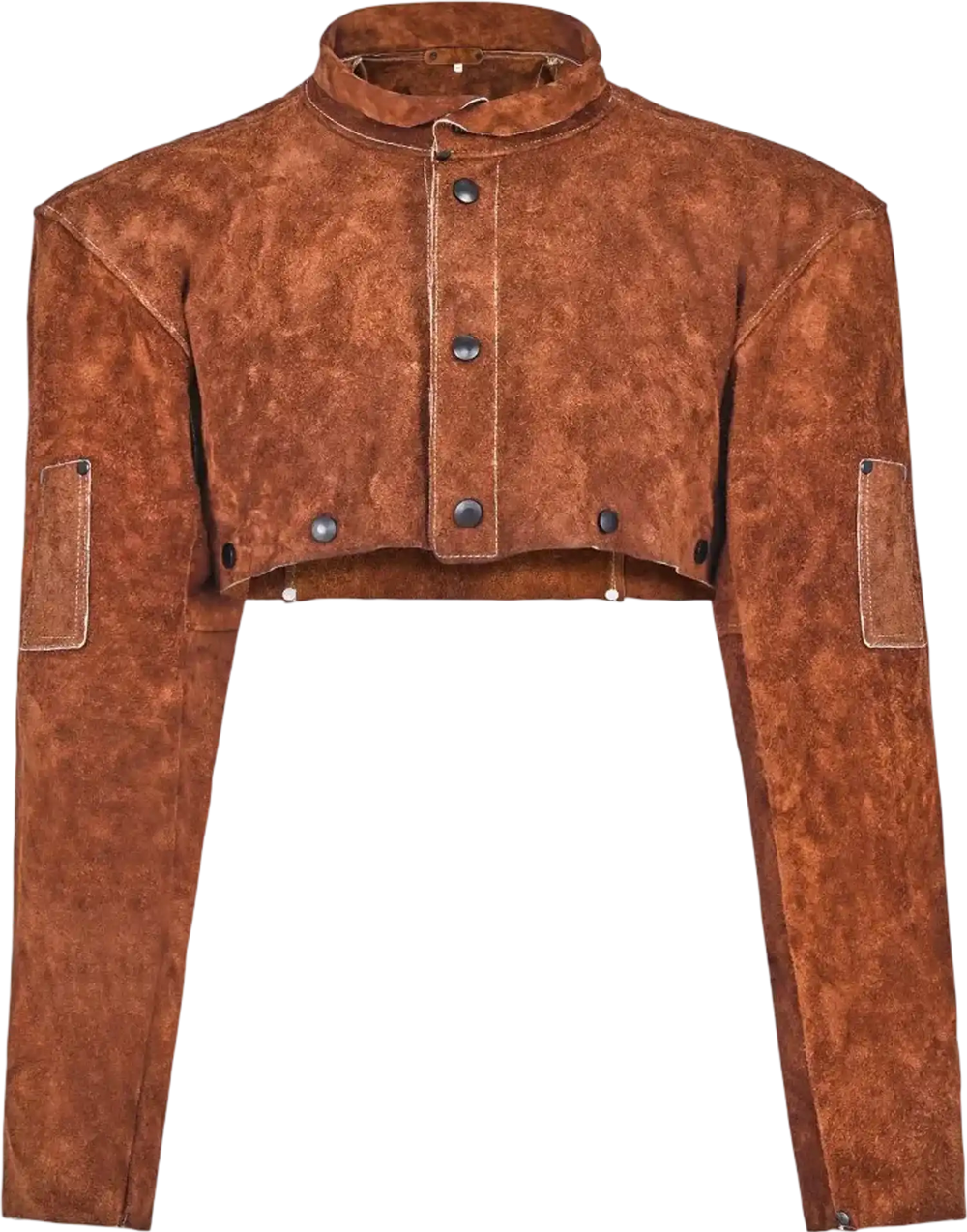 VEVOR Leather Welding Cape Sleeve, Heavy Duty Flame Resistant Cowhide Safety Cape Sleeves for Men Women, Heat-Resistant for Welding, Blacksmithing, Woodworking, Gardening, XL-Size