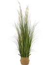 VEVOR Artificial Grass Plant, 47 inch Reed Flower Grass in Pot, Premium PVC Faux Fake Greenery Shrubs Plant for Indoor Outdoor House Home Garden Office Room Décor, Housewarming, 1 Pack Green