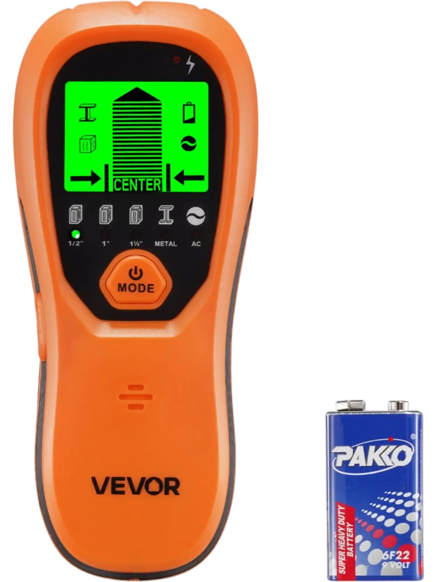 Vevor Stud Finder 5-in-1 Electronic Wall Scanner with LCD Display and Audio Alarm New