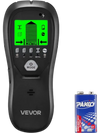 VEVOR Stud Finder Wall Scanner, 5 in 1, Electronic Wall Stud Detector with Smart Sensor, High-Definition LCD Display and Audio Alarm, for the Center and Edge of Metal, AC Wire, Joists, Pipes, Black