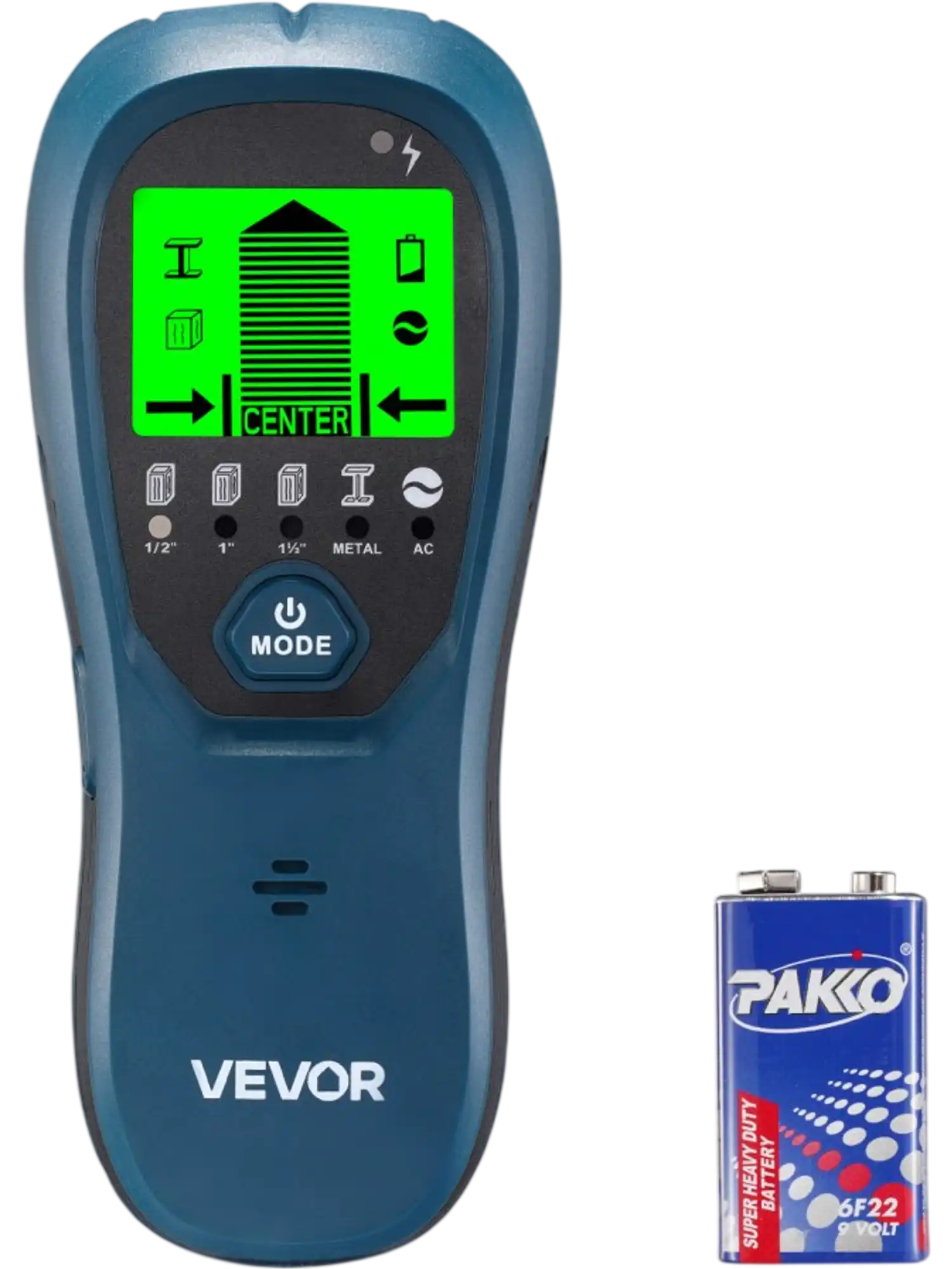 Vevor Stud Finder Wall Scanner 5-in-1 Electronic Detector Blue New