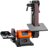 VEVOR 6" Disc Sander & 2" x 42" Belt Sander, 420W Professional Bench Belt Disc Sanders Combo with Multiple Angle Adjustments for DIY Woodworking, Furniture Refinishing, Knife Sharpening