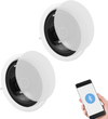 VEVOR 2 PCs 6.5'' Bluetooth in Ceiling Speakers, 150W, Flush Mount Ceiling & in-Wall Speaker System with 8ΩImpedance 89dB Sensitivity, for Home Kitchen Living Room Bedroom or Covered Outdoor Porches