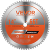 VEVOR Circular Saw Blade, 14 inch Diameter, 66 Sharp Alloy Teeth, 1 inch Arbor, Fine Finish, Metal Cutting Blade for Circular Saw, with Noise-Reducing Heat Vents, for Cutting Steel and Aluminum
