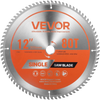VEVOR Circular Saw Blade, 12 inch Diameter, 80 Sharp Alloy Teeth, 1 inch Arbor, Fine Finish, Wood Cutting Blade for Circular Saw, with Noise-Reducing Heat Vents, for Cutting Plywood, OSB, Hardwood