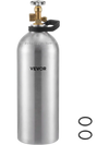 VEVOR 40 Cu. Ft DOT Nitrogen Cylinder Aluminum Alloy Air Tank (Ships Empty), High-Strength Aluminum Alloy 6061-T6 Cylinder with CGA-580 Valve & Handle, for Manufacturing, Welding, Beverage Production