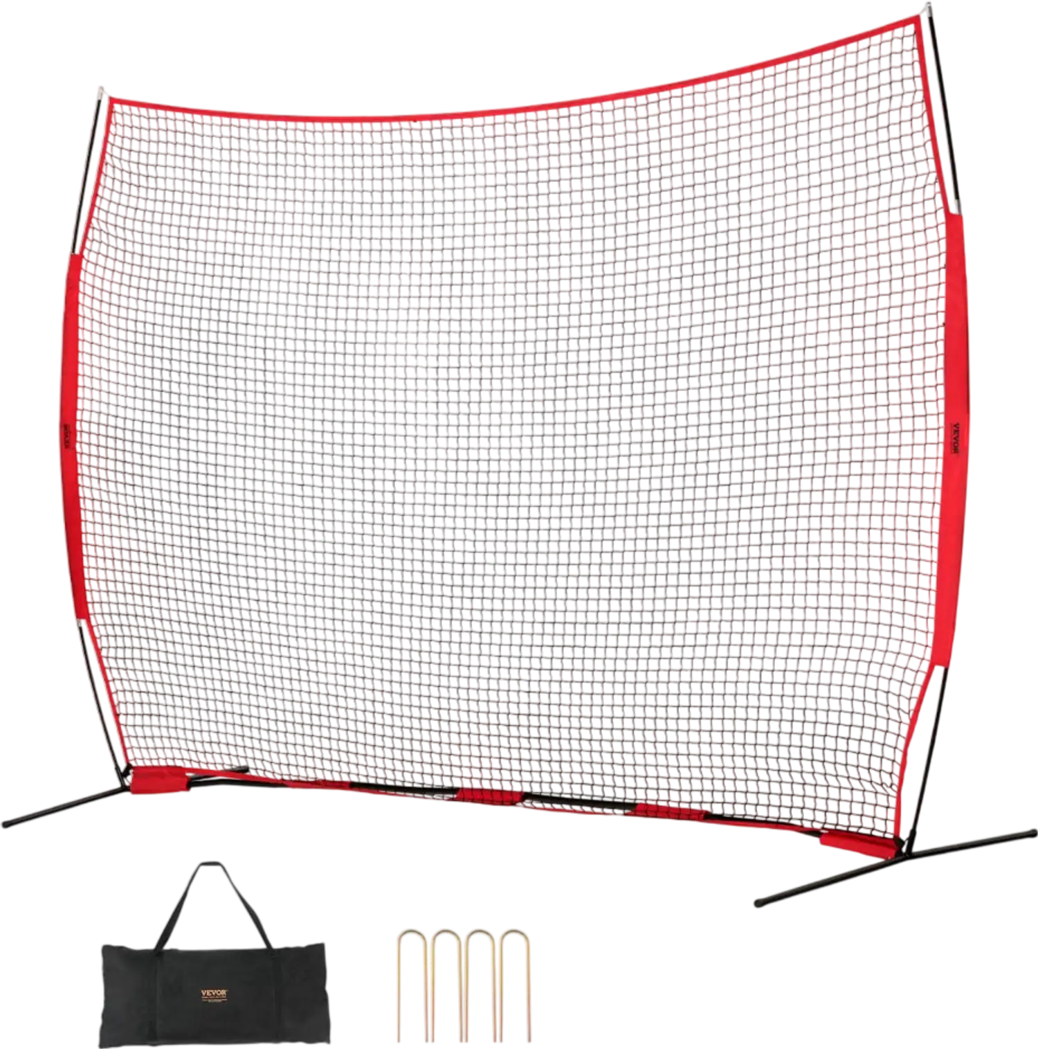Vevor Sports Barrier Net 12' x 9' Portable Barricade Backstop with Carry Bag New