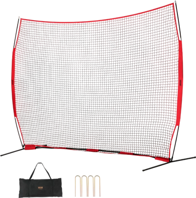 Vevor Sports Barrier Net 12' x 9' Portable Barricade Backstop with Carry Bag New