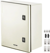 VEVOR NEMA Steel Enclosure, 16 x 12 x 8\'\' NEMA 4X Fiberglass Electrical Box, IP66 Waterproof & Dustproof, Outdoor/Indoor Electrical Junction Box, with Mounting Plate(40 x 30 x 20 cm)