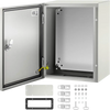 VEVOR NEMA Steel Case, Dimensions 16x12x8 inches, NEMA 4X Steel Electric Enclosure, IP66 Rated for Water and Dust Resistance, Suitable for Both Outdoor and Indoor Use, Includes Mounting Plate