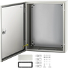 VEVOR NEMA Steel Case, 20x16x6'' NEMA 4X Metal Electric Enclosure, IP66 Water & Dust Resistant, Suitable for Both Outdoor/Indoor Use, Includes Mounting Plate