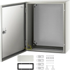 VEVOR NEMA Steel Case, 20x16x8'' NEMA 4X Metal Electric Enclosure, IP66 Water & Dust Resistant, Suitable for Both Outdoor & Indoor Use, Includes Mounting Plate
