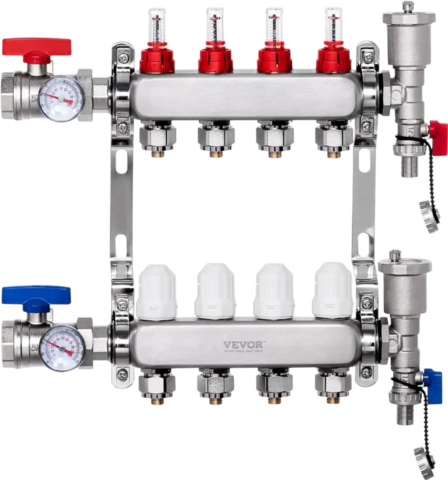 Vevor Radiant Heat Manifold 4-Branch 1/2
