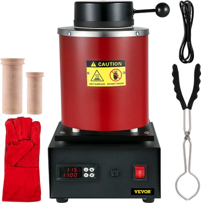 Vevor Melting Furnace Electric Gold 3 kg 1350W 2102 ℉ New