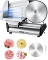 VEVOR Meat Slicer, 8.7 inch Electric Deli Food Slicer, 180W Meat Cutter with Two Premium SUS420 Blades, 0-0.6 inch Adjustable Thickness, Food Slicer Machine for Meat, Hard Bread and Cheese, Home Use