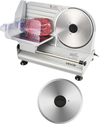 VEVOR Meat Slicer, 8.6 inch 200W Electric Deli Slicer Machine with two SUS420 Blade, 0-0.6 inch Adjustable Thickness, ETL Certified Home Food-Slicer for Meat, Ham, Baguett, Steak
