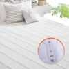 VEVOR Heated Mattress Pad, 60 x 80 in, Queen Electric Bed Warmer with 1-5 Heat Settings Control, 10-Hour Auto Shut Off, Machine-Wash Breathable Coral Fleece Heating Electric Mattress Sheets, White